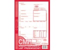 800-1 CMR - międzynarodowy list przewozowy, 3 kopie A4