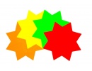 Gwiazdki Fluorescencyjne  Małe WZ-46