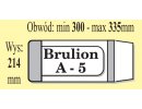 Okładka przeźroczysta Regulowana Brulion A5